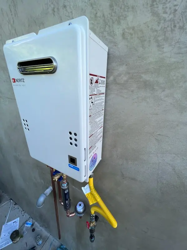 Tankless water heater installation for Bergen - Lafayette homes